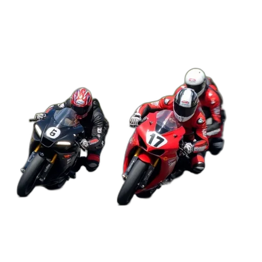 concept art, 3d render, photorealistic, pixel art, group, motorcyclists, racing, track transparent PNG cut-out