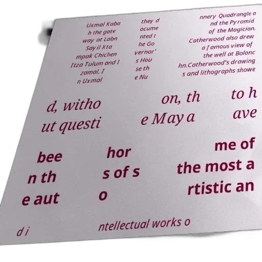 furniture, poster, text, spanish, about, uxmal, including, mentions transparent PNG cut-out