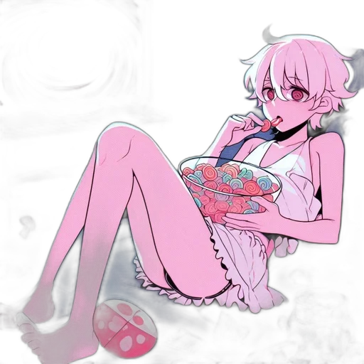 food, dress, vaporwave, anime, concept art, cartoon, neon lights, outer space transparent PNG cut-out