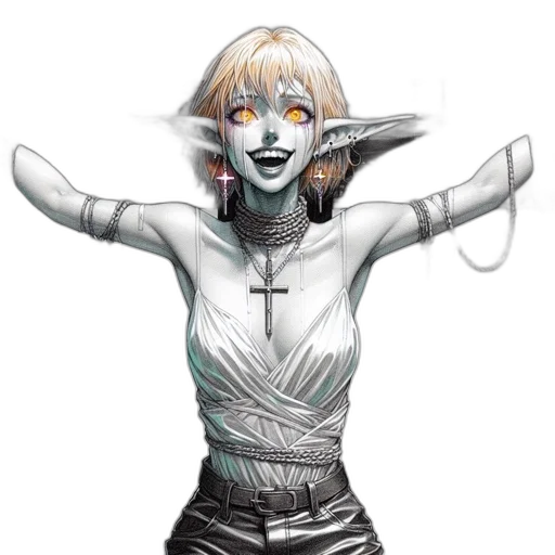 staff, mask, creature, weapon, concept art, fantasy art, comic book art, anime transparent PNG cut-out