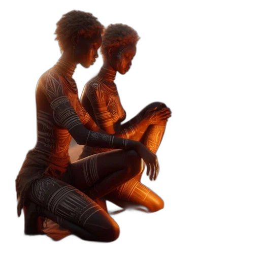 concept art, pixel art, 3d render, comic book art, neon lights, outer space, fire, golden transparent PNG cut-out