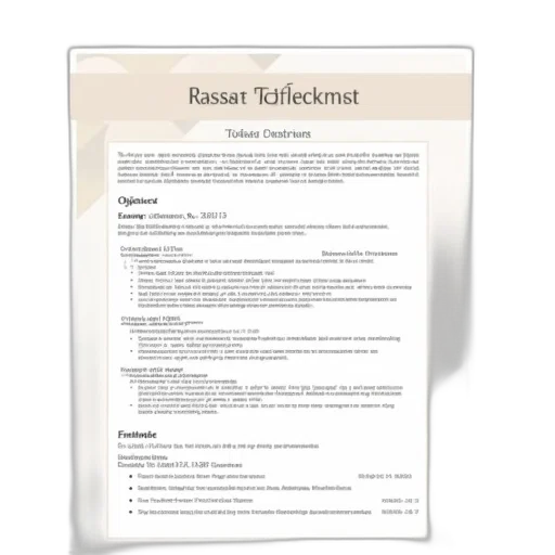 functional, objective, resume, example transparent PNG cut-out