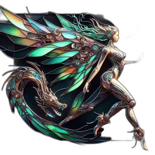 dragon, creature, weapon, fantasy art, concept art, comic book art, pixel art, dark transparent PNG cut-out