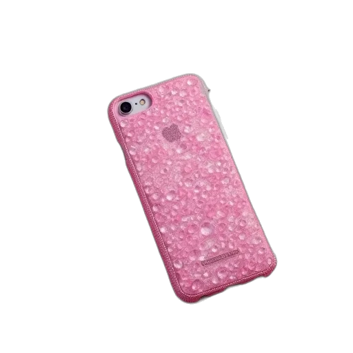 pink, jewel, case, iphone transparent PNG cut-out