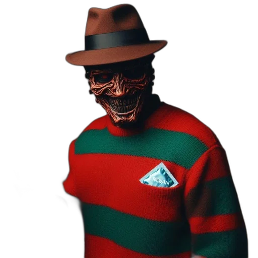 creature, hat, mask, robot, concept art, 3d render, pixel art, individual transparent PNG cut-out