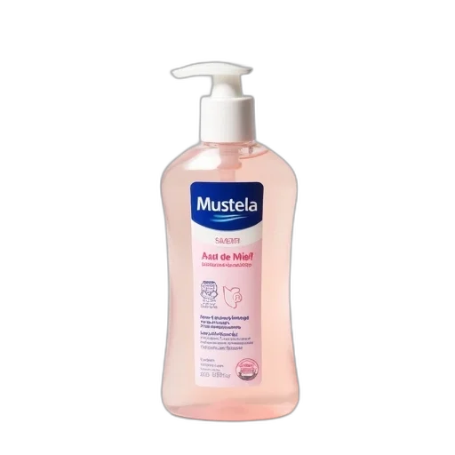 bottle, photorealistic, mustela, baby, lotion, white, cap, pink transparent PNG cut-out