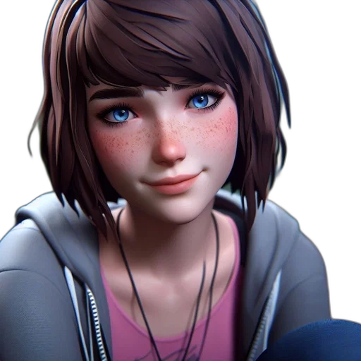 face, robot, jacket, creature, 3d render, concept art, photorealistic, anime transparent PNG cut-out