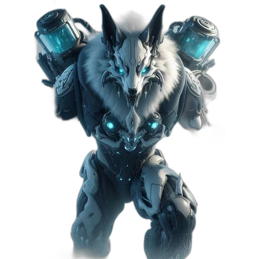 dragon, robot, creature, mask, concept art, fantasy art, 3d render, comic book art transparent PNG cut-out
