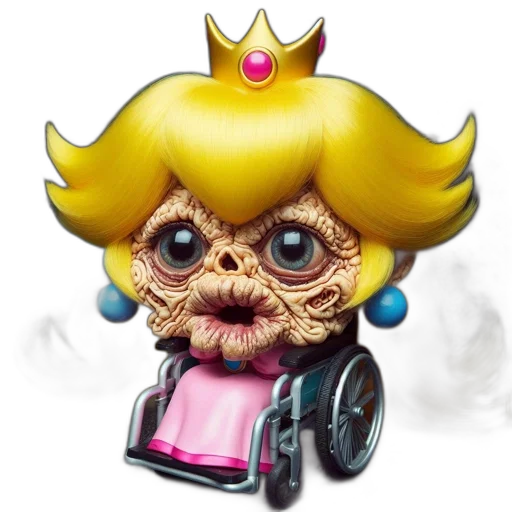 face, crown, creature, robot, concept art, 3d render, pixel art, photorealistic transparent PNG cut-out