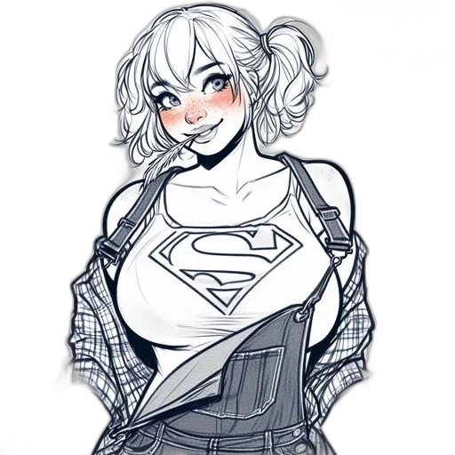 dress, comic book art, concept art, cartoon, fantasy art, monochrome, dark, blue transparent PNG cut-out