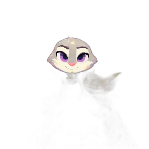 staff, creature, animal, face, 3d render, concept art, cartoon, watercolor transparent PNG cut-out