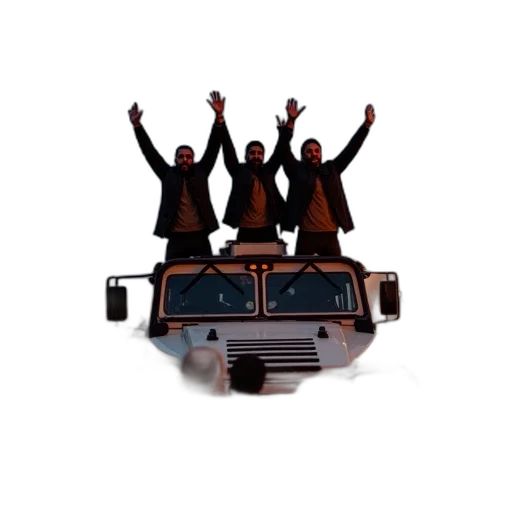 car, staff, furniture, 3d render, concept art, group, people, standing transparent PNG cut-out