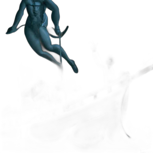 creature, dragon, robot, staff, concept art, fantasy art, comic book art, photorealistic transparent PNG cut-out
