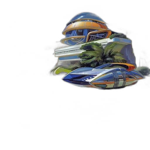 hat, car, shoes, mask, 3d render, photorealistic, vaporwave, concept art transparent PNG cut-out
