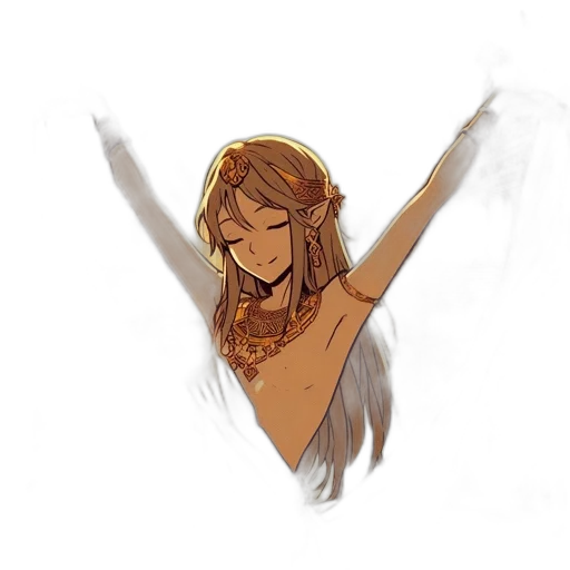 watercolor, concept art, fantasy art, pixel art, golden, pastel, earth tones, animated transparent PNG cut-out