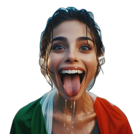 face, umbrella, photorealistic, concept art, 3d render, oil painting, rain, colorful transparent PNG cut-out