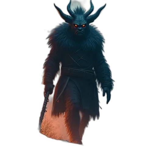 creature, dragon, staff, mask transparent PNG cut-out
