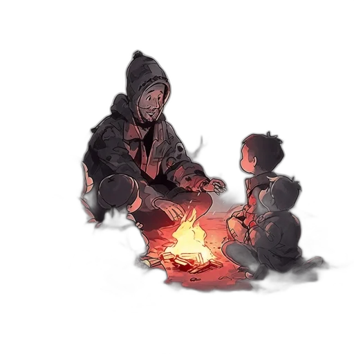 dragon, jacket, concept art, fantasy art, pixel art, watercolor, fire, snow transparent PNG cut-out