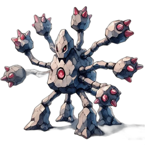 creature, robot, animal, weapon, concept art, 3d render, pixel art, composed transparent PNG cut-out