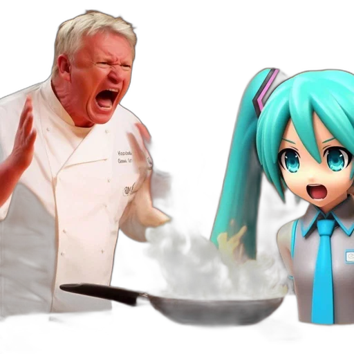 food, staff, weapon, creature, 3d render, vaporwave, concept art, anime transparent PNG cut-out