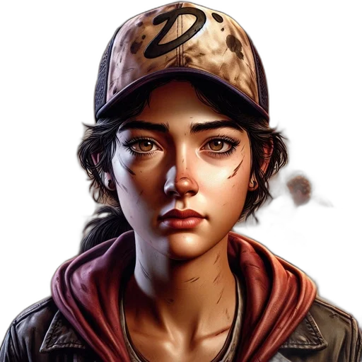 face, hat, jacket, concept art, photorealistic, comic book art, fantasy art, young transparent PNG cut-out
