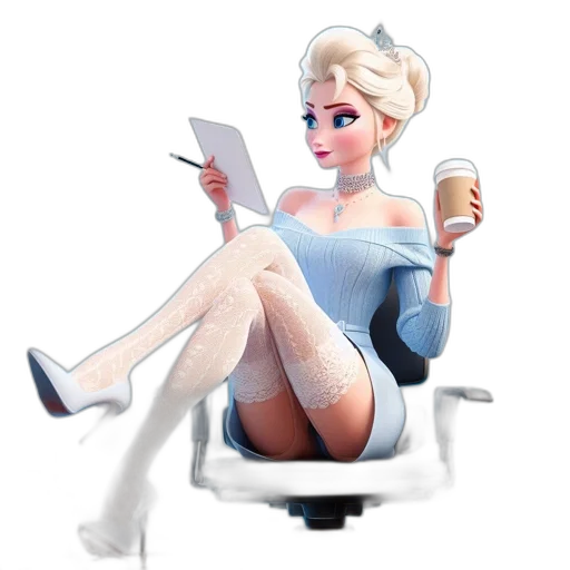 furniture, robot, 3d render, cartoon, concept art, photorealistic, snow, animated transparent PNG cut-out