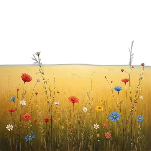 flower, dress, photorealistic, oil painting transparent PNG cut-out