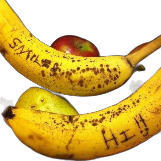 food, staff, weapon, photorealistic, concept art, two, bananas, word transparent PNG cut-out