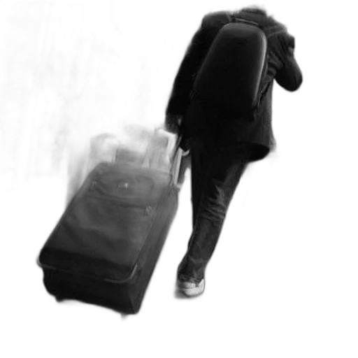 jacket, staff, mask, concept art, photorealistic, 3d render, black, white transparent PNG cut-out