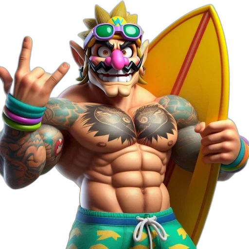 animal, 3d render, concept art, pixel art, vaporwave, unusual, character, combines transparent PNG cut-out