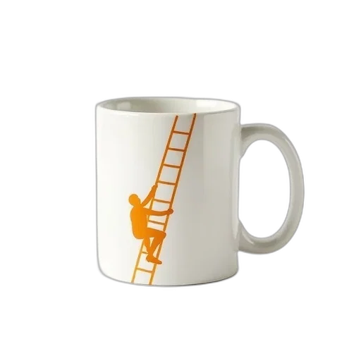 staff, white, coffee, mug, simple, orange, silhouette, human transparent PNG cut-out