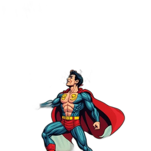 comic book art, cartoon, concept art, pixel art, super, thanks, being, dad transparent PNG cut-out
