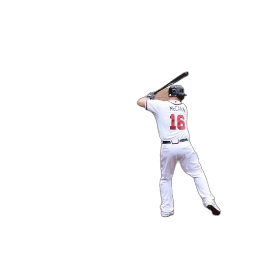 weapon, staff, 3d render, baseball, player, number, his, jersey transparent PNG cut-out