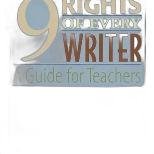 cover, rights, every, writer, guide, teachers, vicki, spandel transparent PNG cut-out