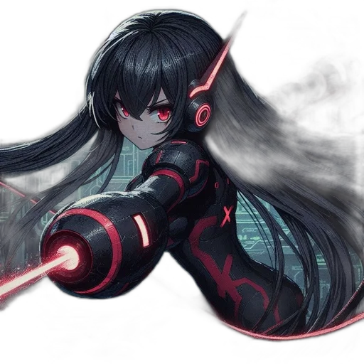 weapon, sword, staff, dragon, anime, fantasy art, cyberpunk, concept art transparent PNG cut-out