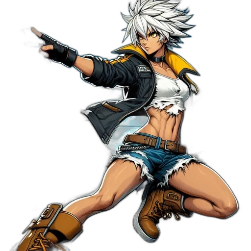weapon, concept art, comic book art, pixel art, fantasy art, female, anime, character transparent PNG cut-out