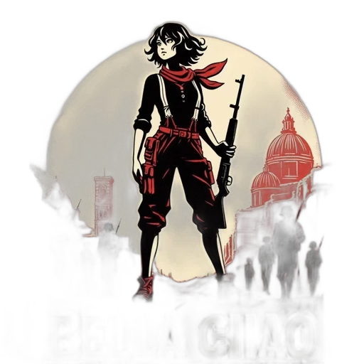 concept art, comic book art, fantasy art, pixel art, red, vintage, poster, depicts transparent PNG cut-out