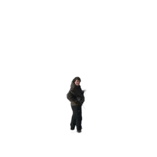 jacket, staff, creature, animal, 3d render, pixel art, concept art, photorealistic transparent PNG cut-out