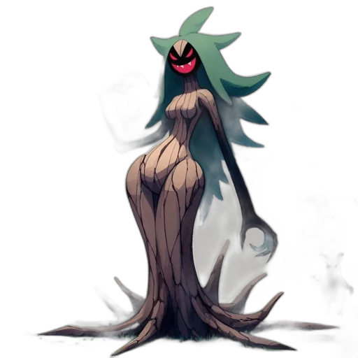 creature, dress, tree, staff, concept art, pixel art, fantasy art, watercolor transparent PNG cut-out