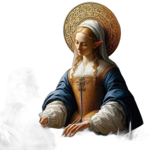 jewelry, staff, dress, oil painting, photorealistic, fantasy art, concept art, elaborate transparent PNG cut-out