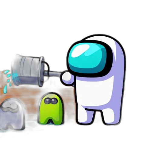 robot, bottle, concept art, pixel art, 3d render, outer space, three, animated transparent PNG cut-out