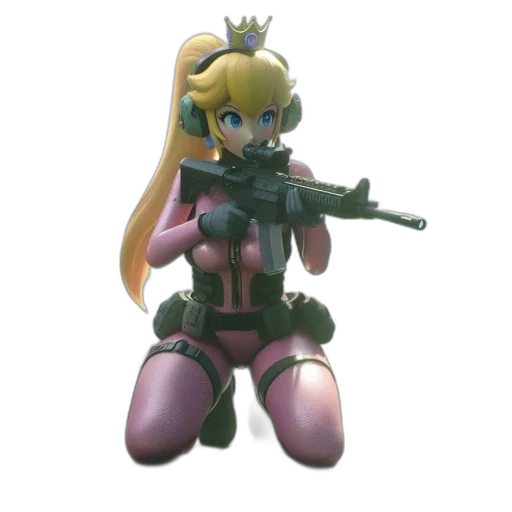 weapon, crown, staff, robot, concept art, 3d render, vaporwave, pixel art transparent PNG cut-out