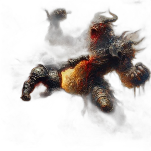 dragon, creature, animal, concept art, fantasy art, photorealistic, 3d render, fog transparent PNG cut-out