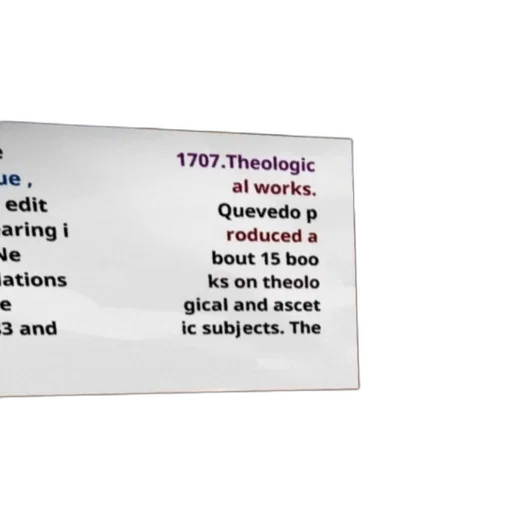 image, shows, book, title, theologic, works, quevedo, which transparent PNG cut-out