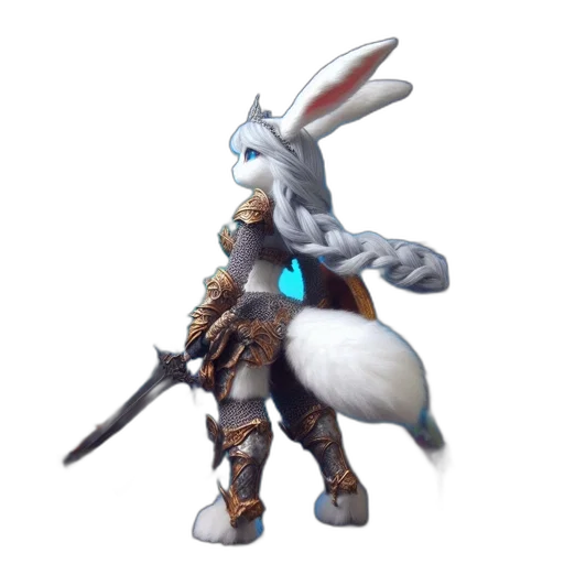 weapon, sword, animal, staff, concept art, fantasy art, 3d render, pixel art transparent PNG cut-out