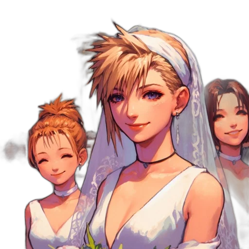 dress, crown, concept art, pixel art, anime, fantasy art, golden, inside transparent PNG cut-out