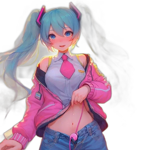 jacket, robot, weapon, dress, anime, concept art, 3d render, fantasy art transparent PNG cut-out