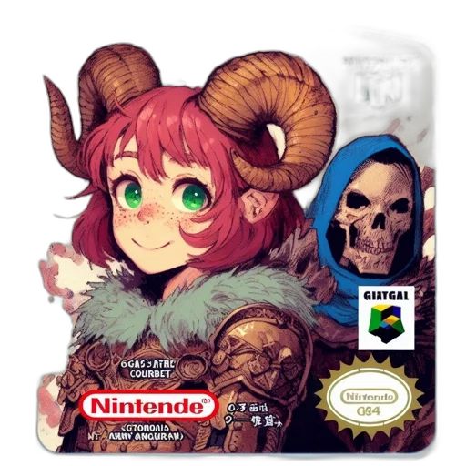 creature, mask, animal, weapon, pixel art, concept art, fantasy art, anime transparent PNG cut-out