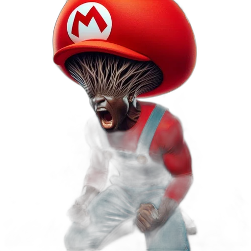 creature, hair, hat, animal, concept art, 3d render, photorealistic, fantasy art transparent PNG cut-out