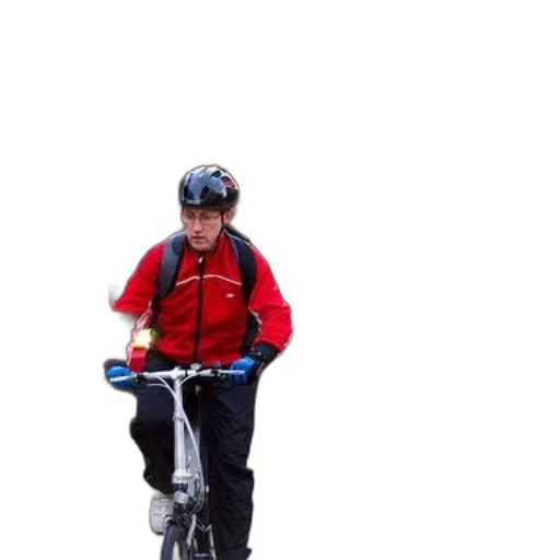 jacket, staff, 3d render, cyclist transparent PNG cut-out